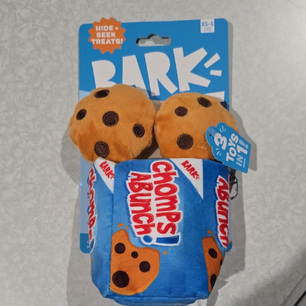 Bark Chomps A Bunch Blue and‎ Orange Dog Toy NWT Size XS-S 0-20 Pounds
